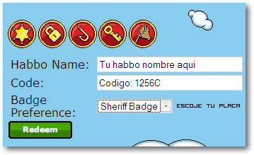 Al terminar, la página te proporcionará un código final; éste lo deberás introducir en la pestaña de Habbo créditos.