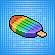 [INT] RARO Inflable Paleta Arcoíris